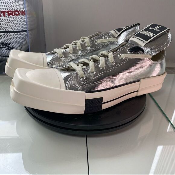 Converse Other - 🆕 Converse	Rick Owens x TURBODRK Chuck 70 Low 'Silver Lacquer'